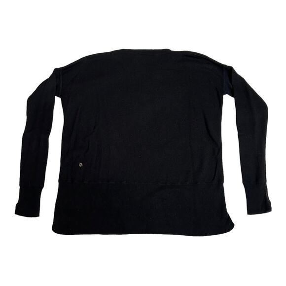 Lululemon Pure Balance Reversable Sweater Black/Soot Light 4 - Picture 6 of 13